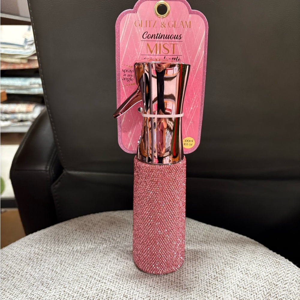 Glitz and glam rhinestone spray bottle